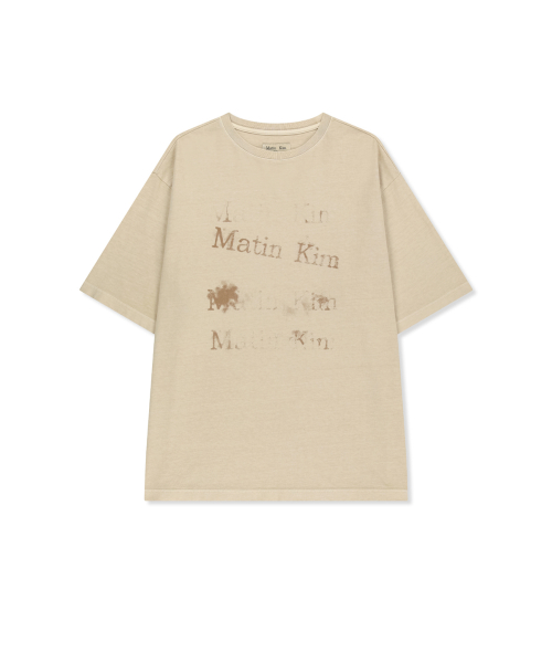 PIGMENT GRAFFITI LOGO TOP IN BEIGE