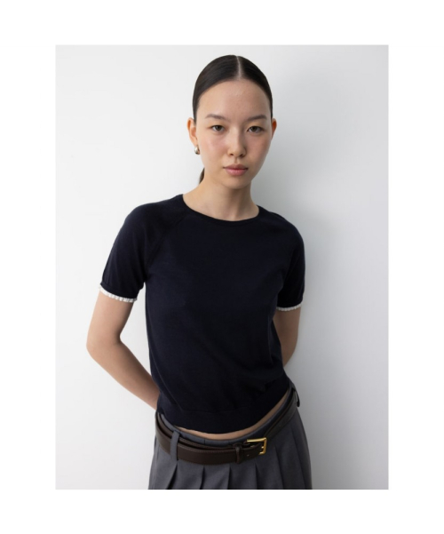 Paola Knit Top Navy (TA5751A06R)