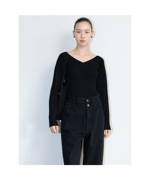 Spring Delia Knit Top Black (TA6251A075)