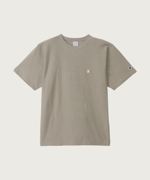 Reverse Weave C Logo Short Sleeve T-Shirt Grey