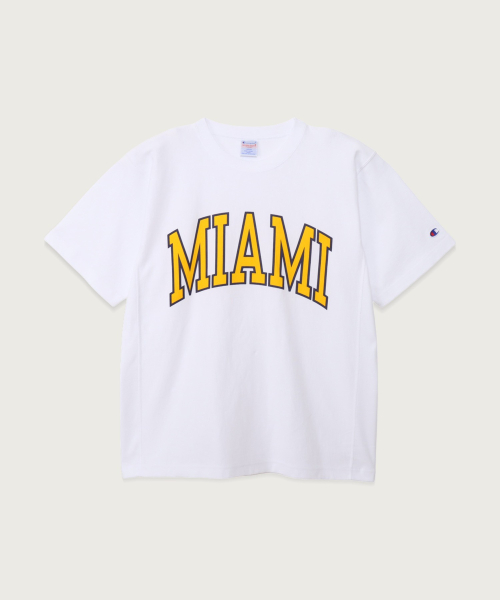 Reverse Weave College Graphic Short Sleeve T-Shirt White