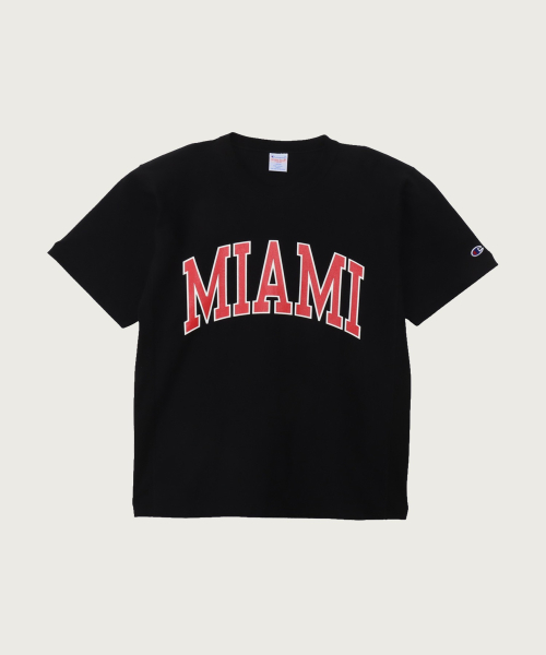 Reverse Weave College Graphic Short Sleeve T-Shirt Black