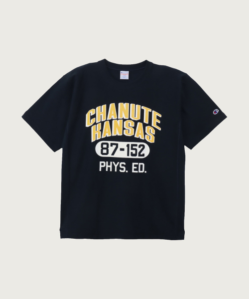 Reverse Weave College Graphic Short Sleeve T-Shirt Navy
