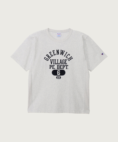 Reverse Weave City Graphic Short Sleeve T-Shirt Oatmeal