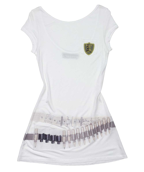 Bullet Gloss Dress White