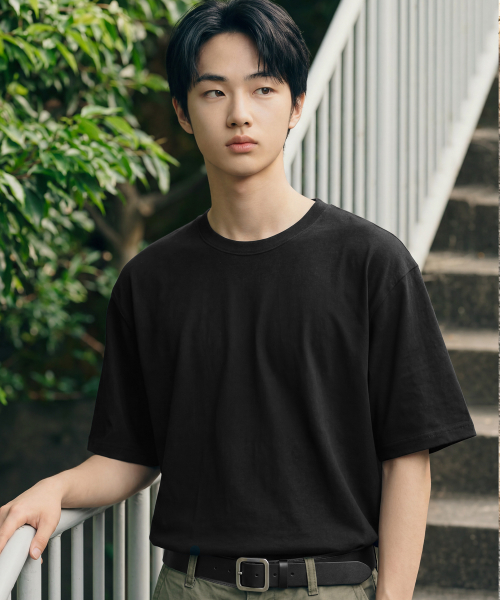 Soft Bio Washed Short Sleeve Black KJST2702