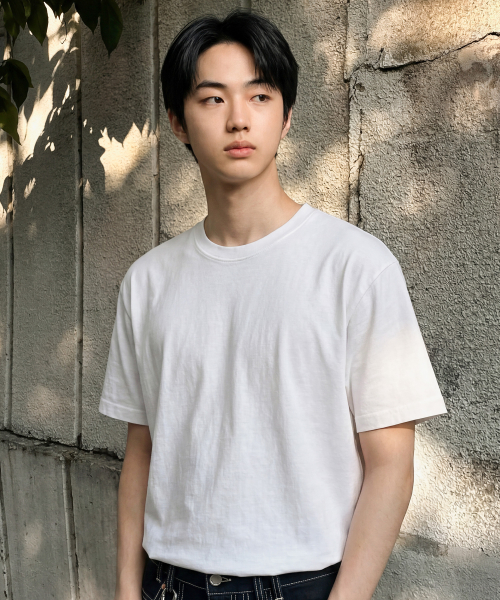 Soft Bio Washed Short Sleeve White KJST2702