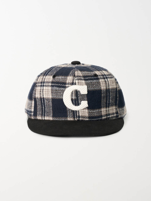 C Logo Check Cap (Navy Check)