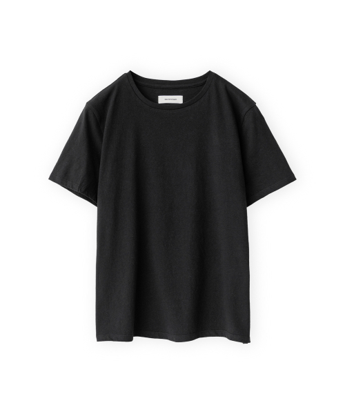 W Round Easy T Shirt, Black