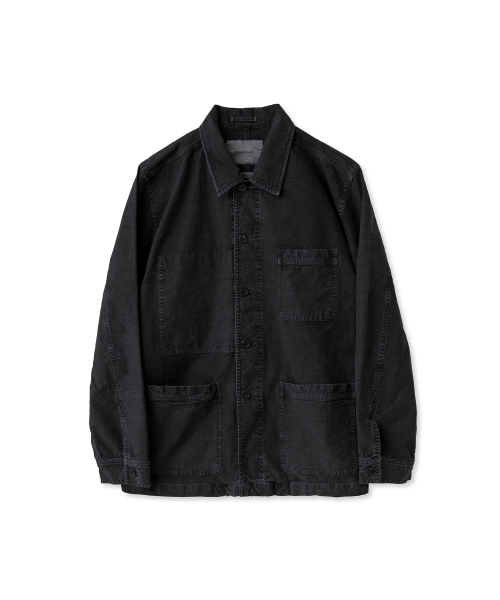 Washed Work Jacket, Black