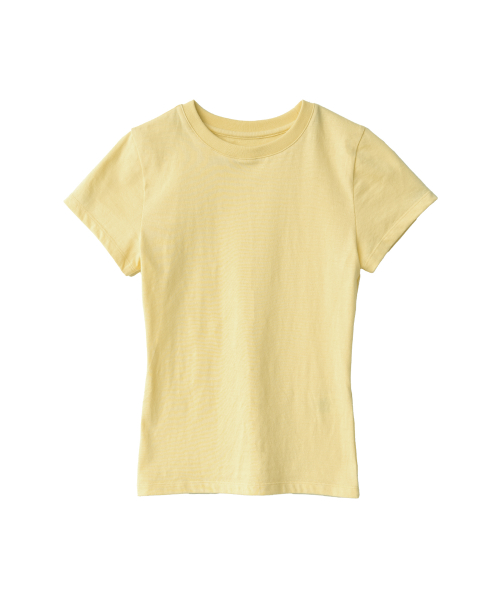 W Essential T Shirt, Light Yellow