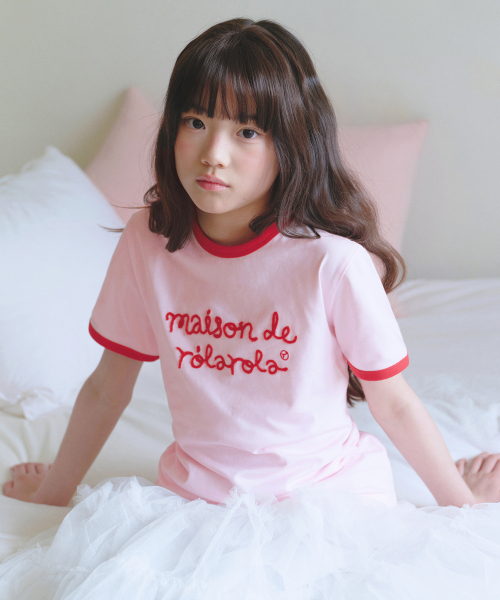 KIDS MAISON DE ROLA RINGER T-SHIRT PK+RD