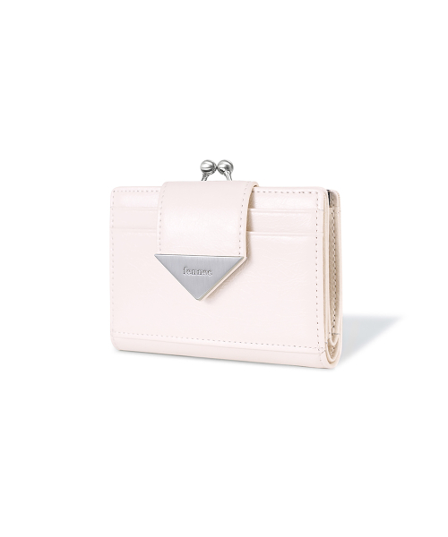 CRINKLE TRIANGLE FRAME BRIDGE WALLET - BLOSSOM