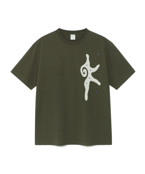 TCM sun patch T (khaki)