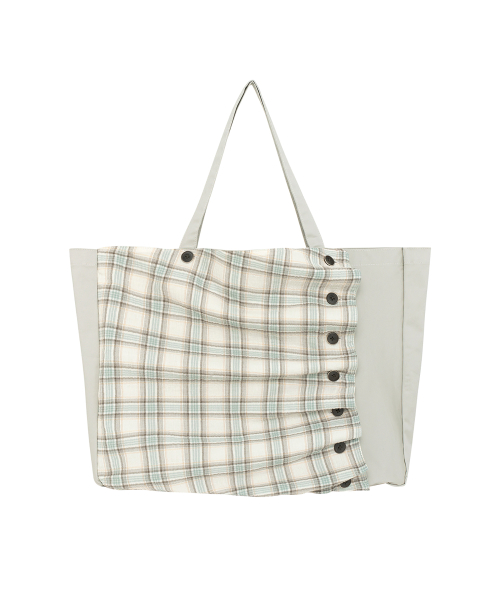 TCM 2way check pintuck bag (mint)