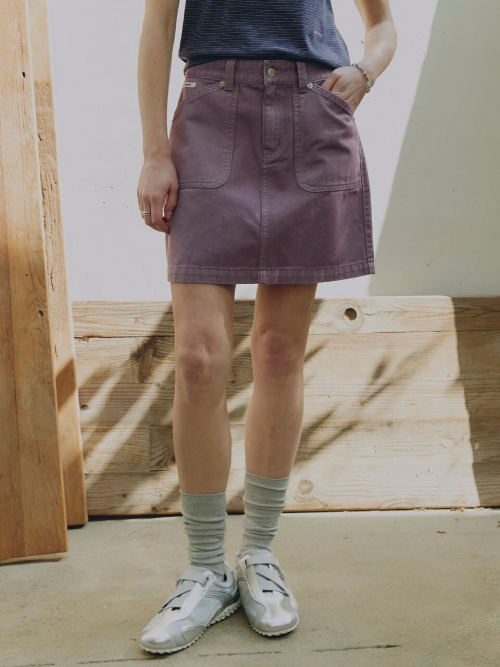 Dying Mini Denim Skirt MU2633SK301M