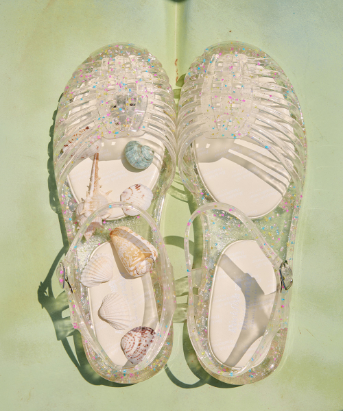 GLAIR STRAPPY SANDALS - CLEAR STAR