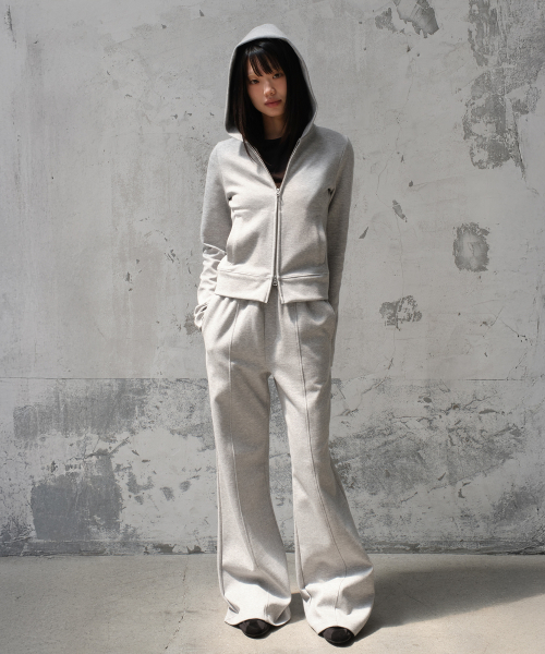 [설라노 X DIVEIN WOMEN] FLARE SWEAT PANTS (MELANGE GRAY)
