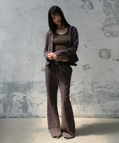 [설라노 X DIVEIN WOMEN] WASHED FLARE SWEAT PANTS (CHARCOAL)
