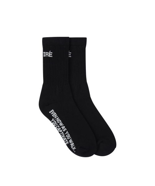 Positive Message Socks / Black,White