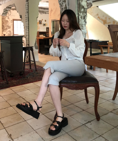 Rivet Platform Sandals 412624001