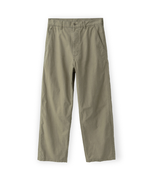 French Work Pants, Olive Grey