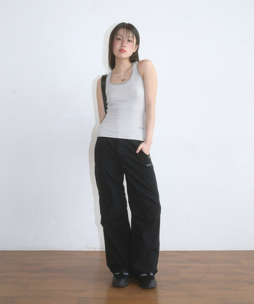 NELL PARACHUTE PANTS / BLACK