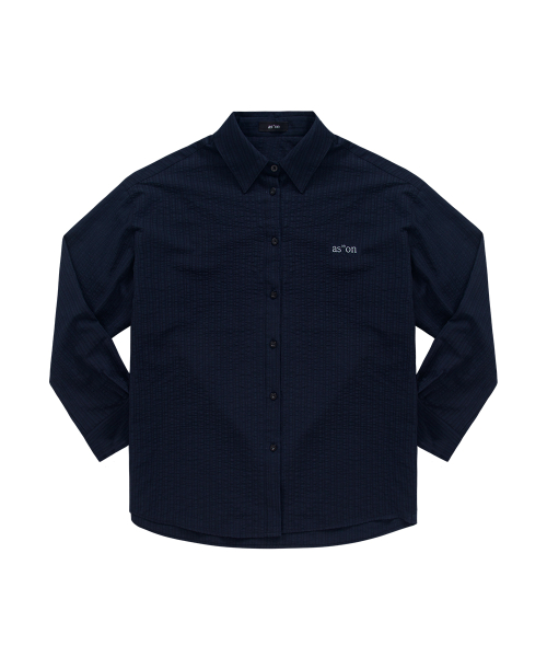 LAVE STRIPE SHIRT / NAVY