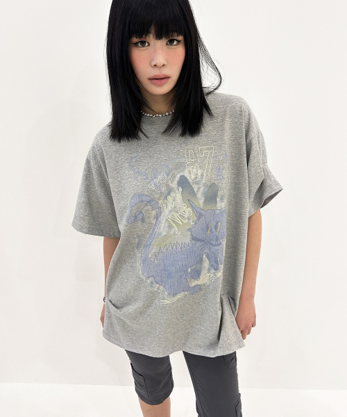 New Me Ruched Top [Gray]
