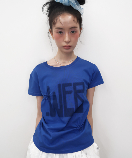 Web Ruched Top [Blue]