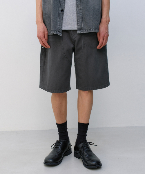 Double Knee Shorts CHARCOAL