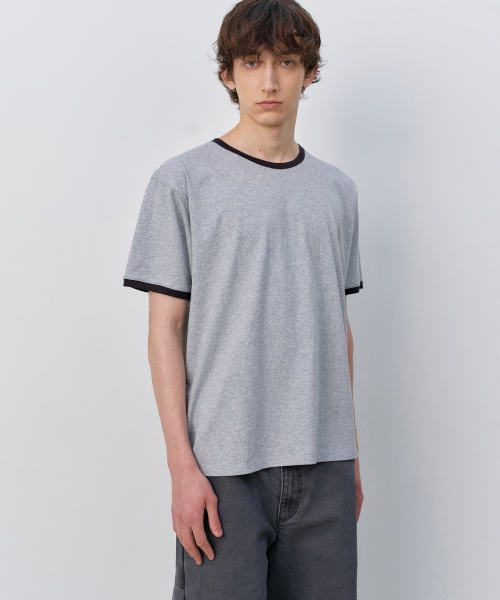 Ringer T-Shirt MELANGE GREY
