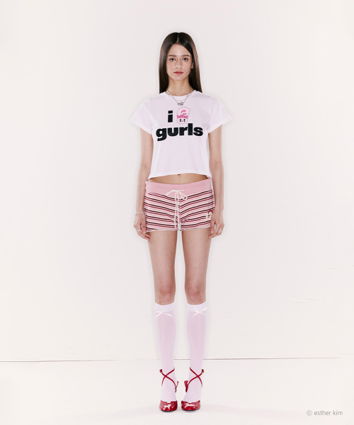 ESTHER BUNNY X AS IF CALIE BUNNY GURLS T-SHIRT WHITE