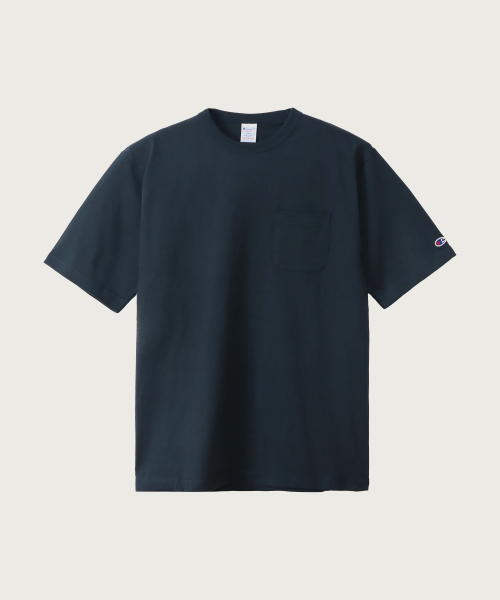 T1011 헤비웨이트 포켓 티셔츠 Navy (Made in USA)
