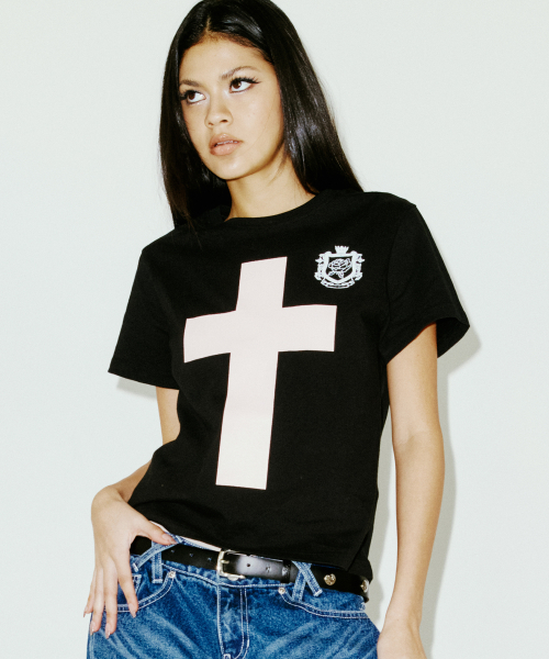 CROSS TEE BLACK