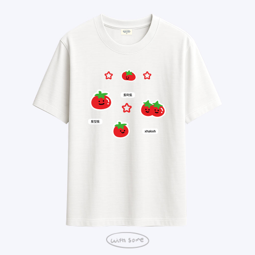토마토 꾸미기 티셔츠