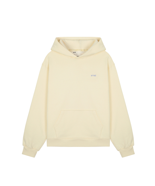 Basic Logo Hoodie / Light Yellow