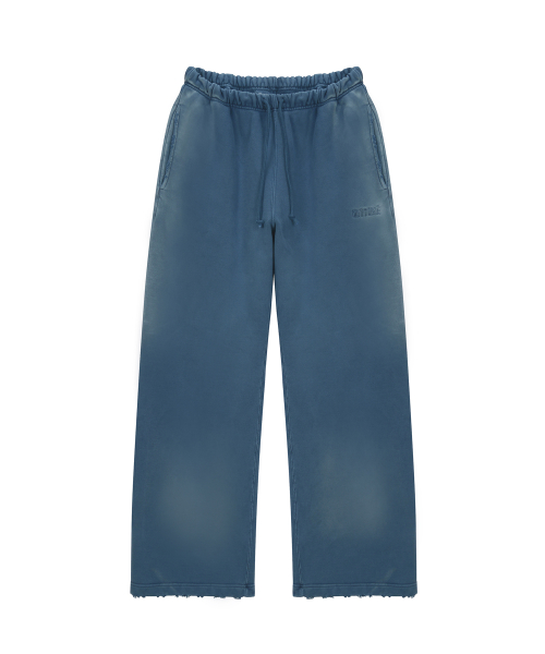 VTG WASHED STRAIGHT SWEAT PANTS / NAVY