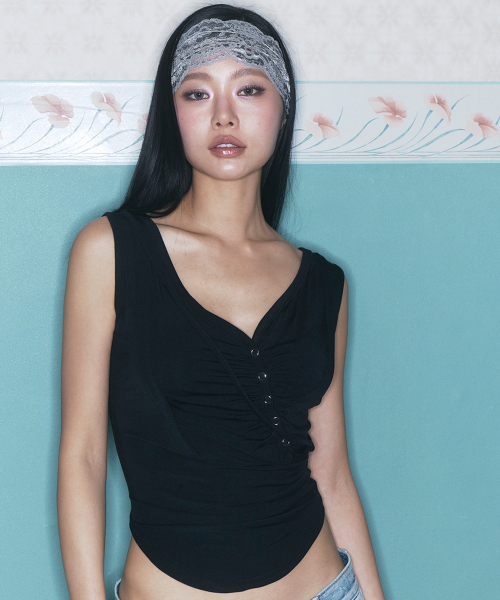 Deba Sleeveless Top (Black)