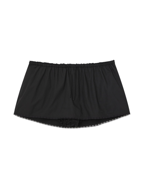 G CLASSIC LACE-UP MINI SKIRT (BLACK)