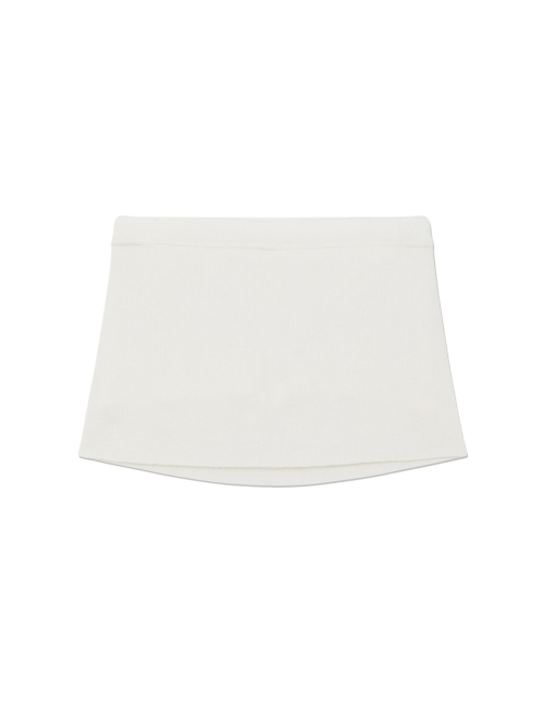 G KNIT REST SKIRT (WHITE)