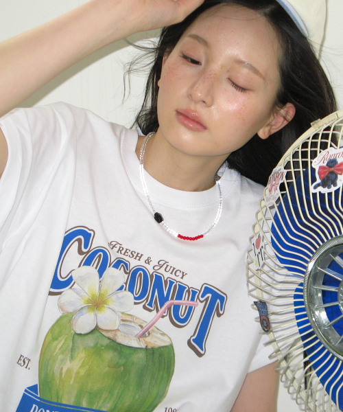 VINTAGE COCONUT BASIC FIT T SHIRT WHITE