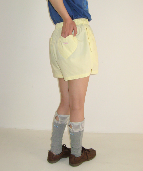 HEART POCKET TRUNK SHORT PANTS LEMON