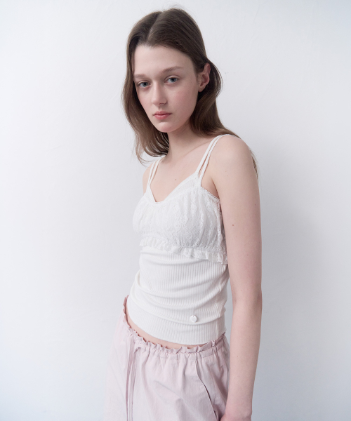 LACE BUSTIER WHITE