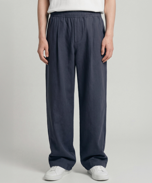 Airflow Linen Like Pants Navy HSLP2697