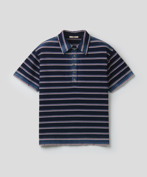 SUNSTRIPE POLO (NAVY)