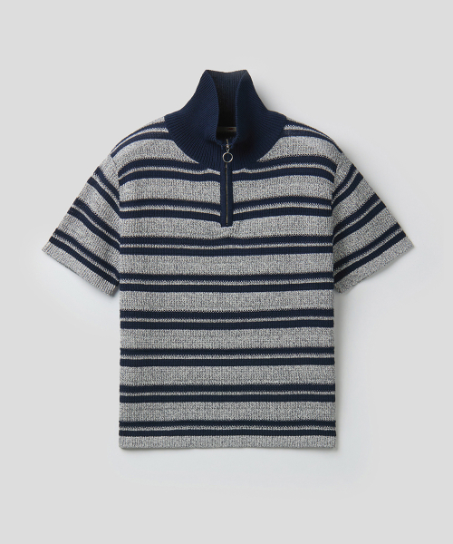 HUSTLER HALF ZIP (NAVY)