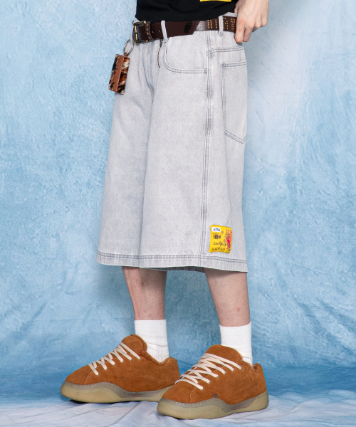 GHP037 308 리디렉션 워시드 데님 팬츠 (BEIGE)