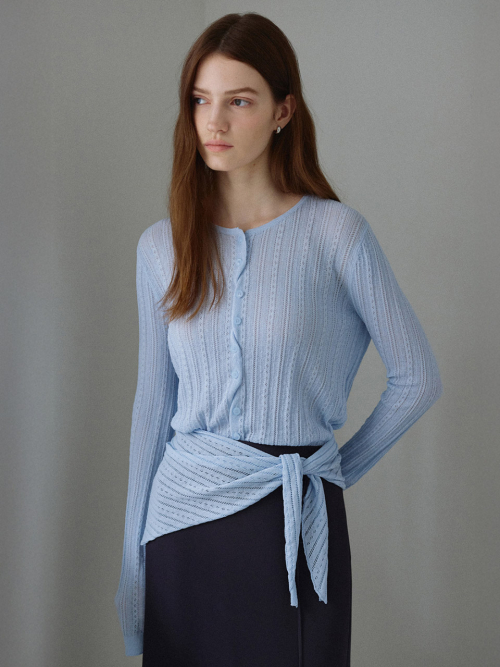 Scarf Layered Cardigans NEK6MD418_2color