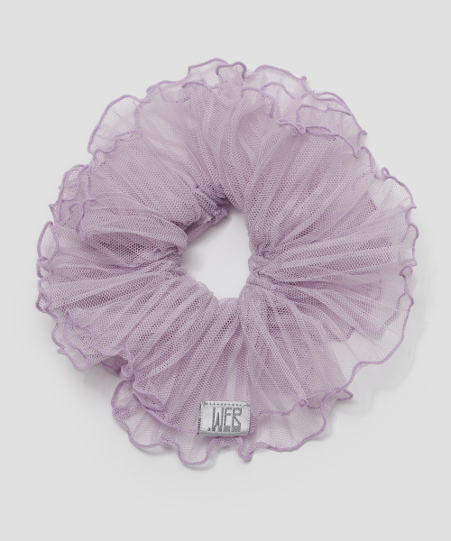 Pleated Scrunchie [Purple]